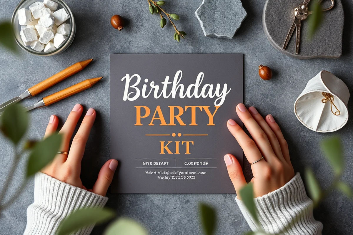 birthday party invitation card template alternatives — Birthday Party Invitation Card Template Alternatives (the finished result)