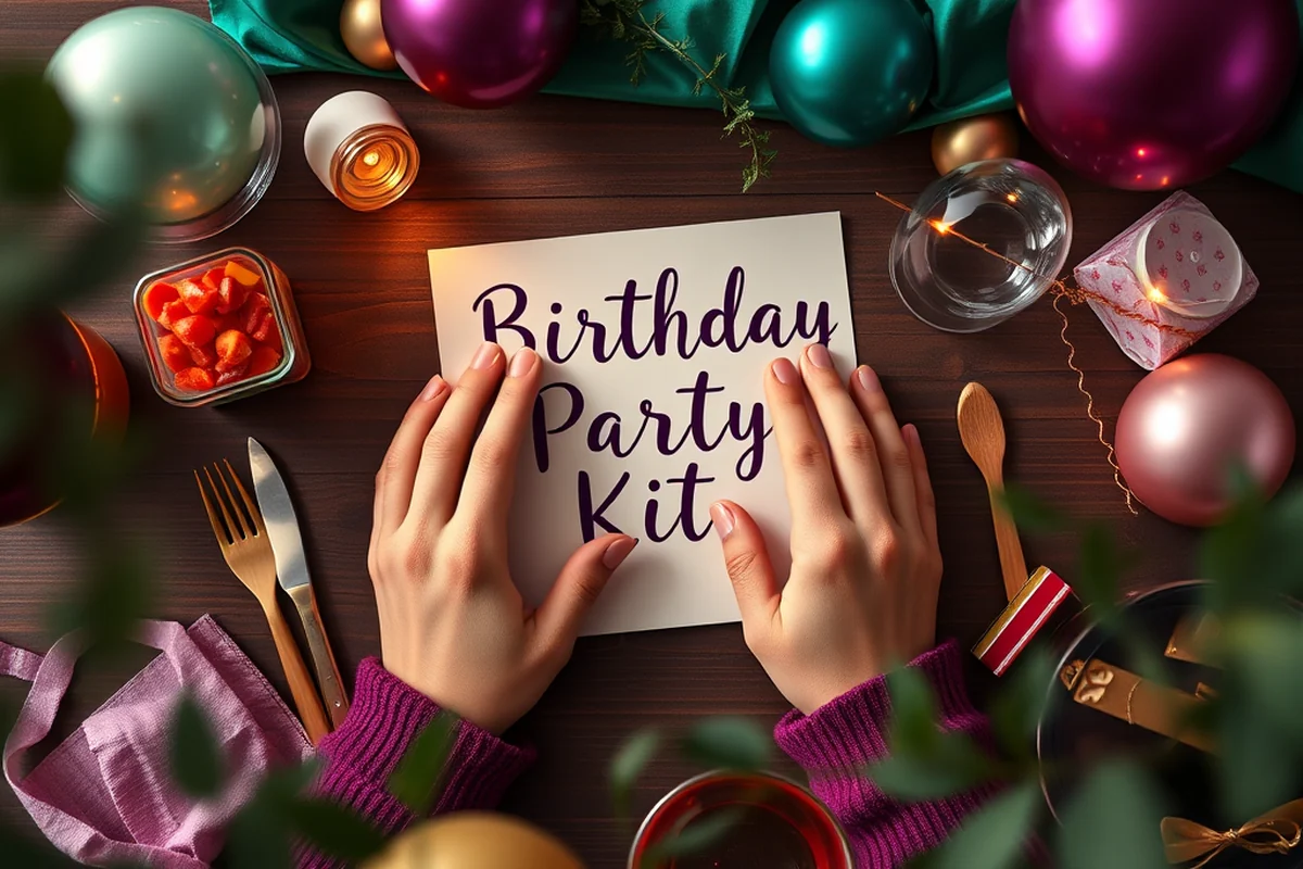 birthday party invitation design free at home — Birthday Party Invitation Design Free At Home (the finished result)