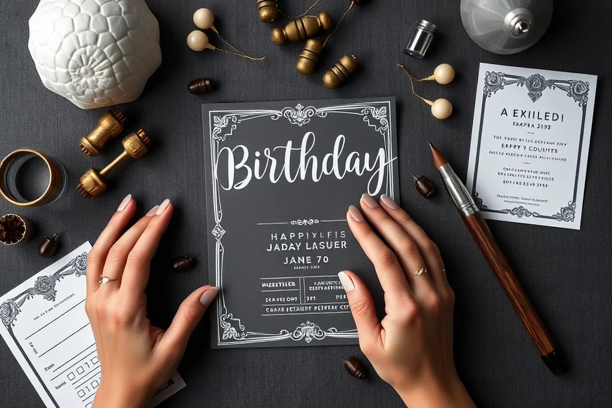 birthday party invitation design tips — Birthday Party Invitation Design Tips (the finished result)