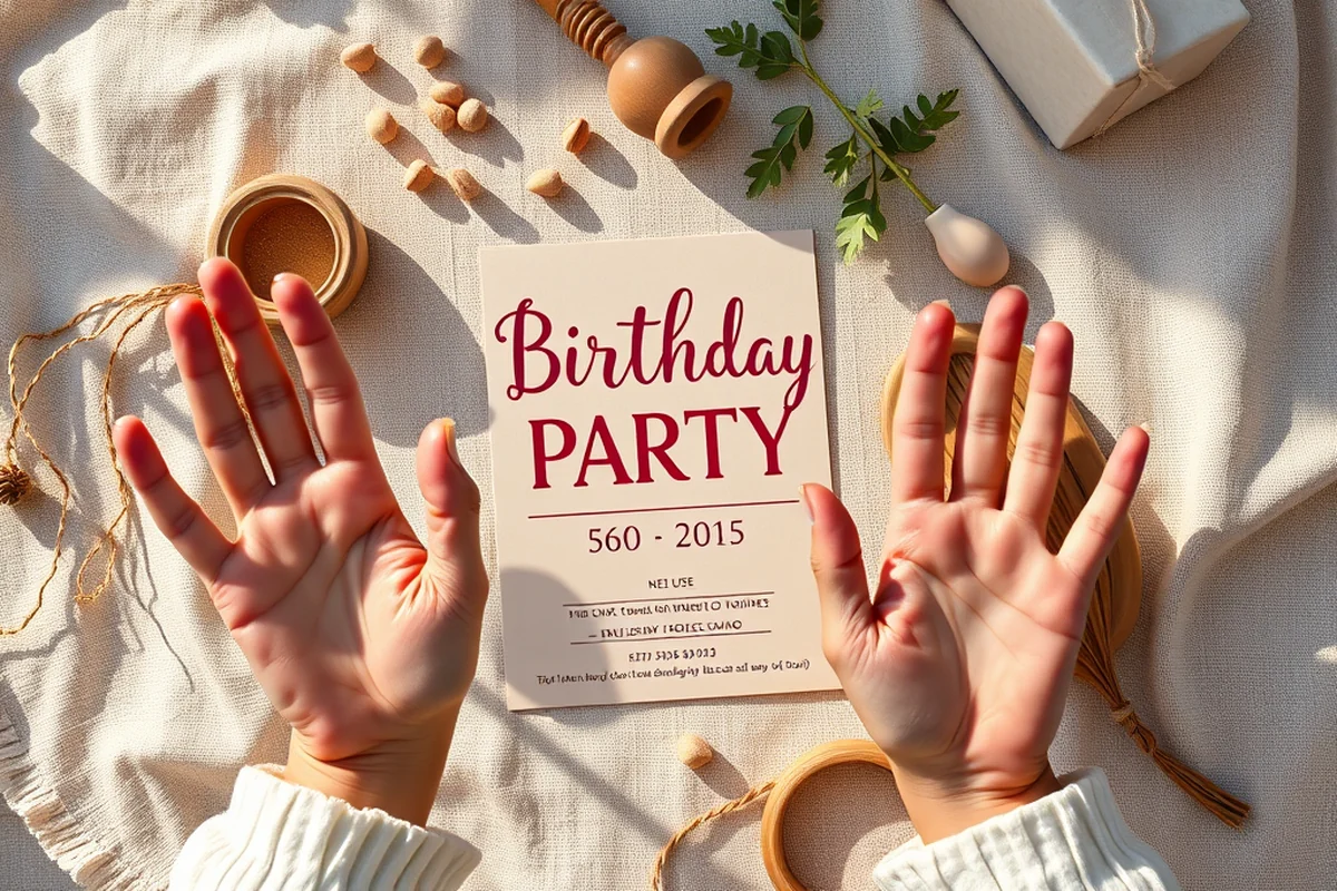 birthday party invitation pictures examples — Birthday Party Invitation Pictures Examples (the finished result)