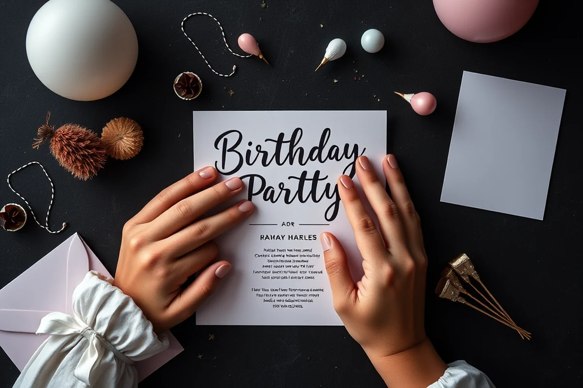birthday party invitation template free tips — Birthday Party Invitation Template Free Tips (the finished result)