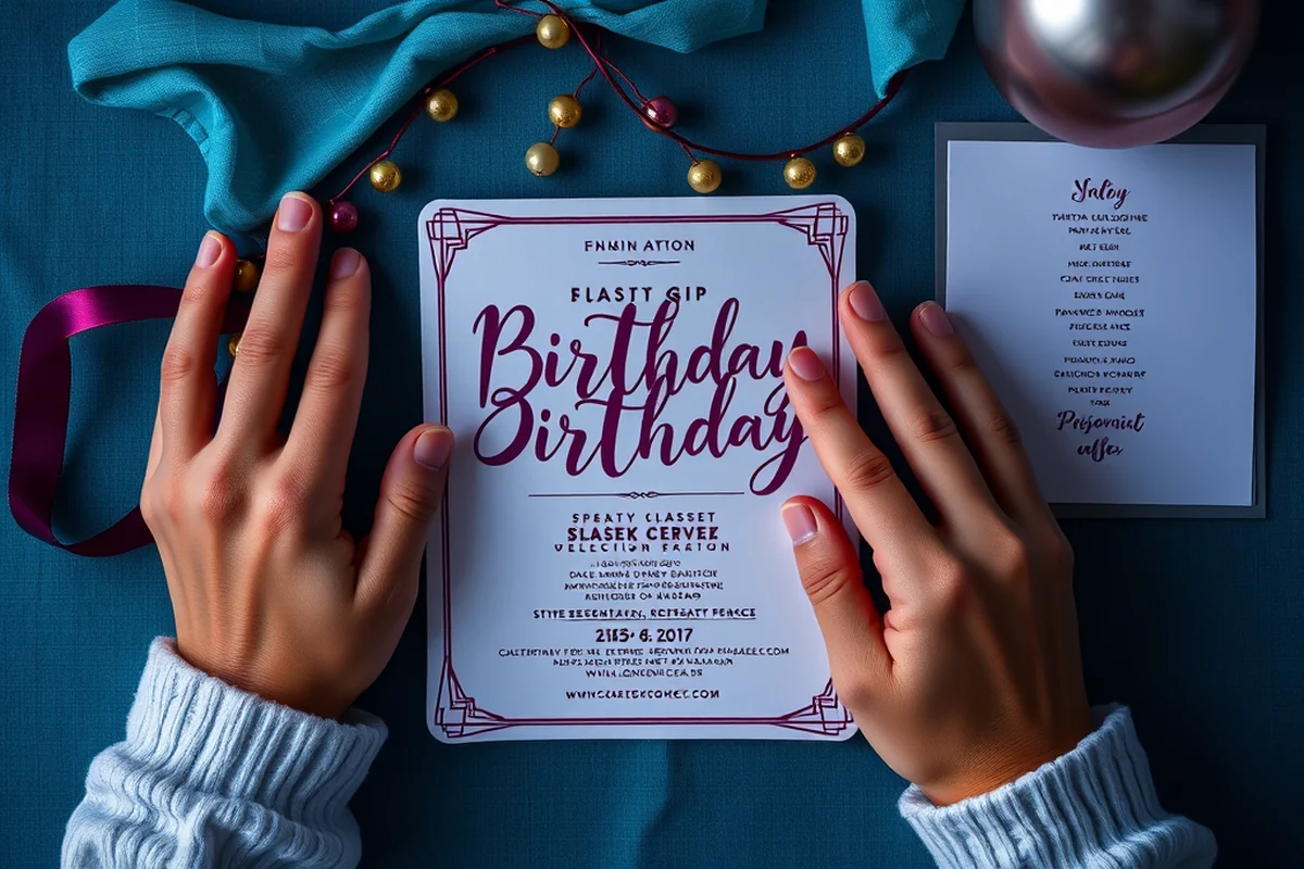 affordable birthday party invitation design — Affordable Birthday Party Invitation Design (the finished result)