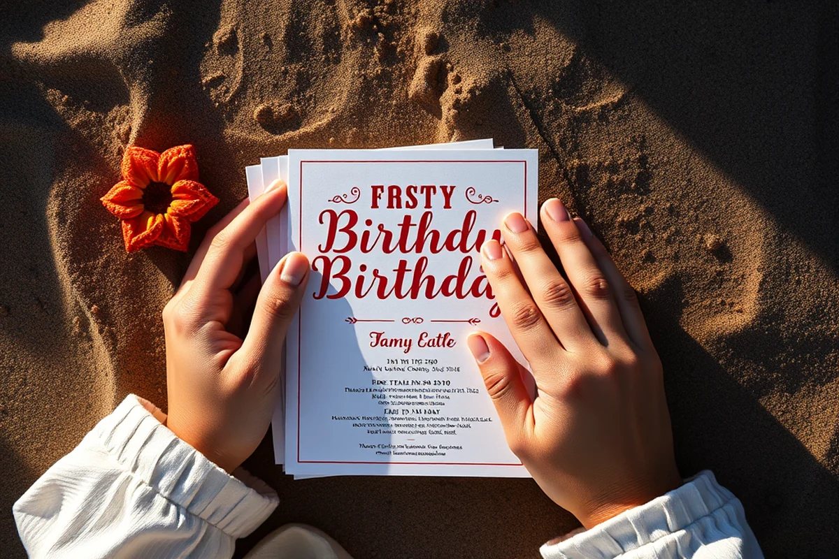 best birthday party invitation card template — Best Birthday Party Invitation Card Template (the finished result)