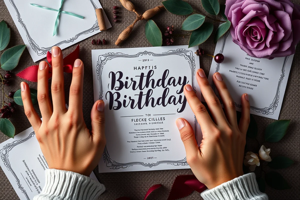 birthday greeting card design — Birthday Greeting Card Design (the finished result)