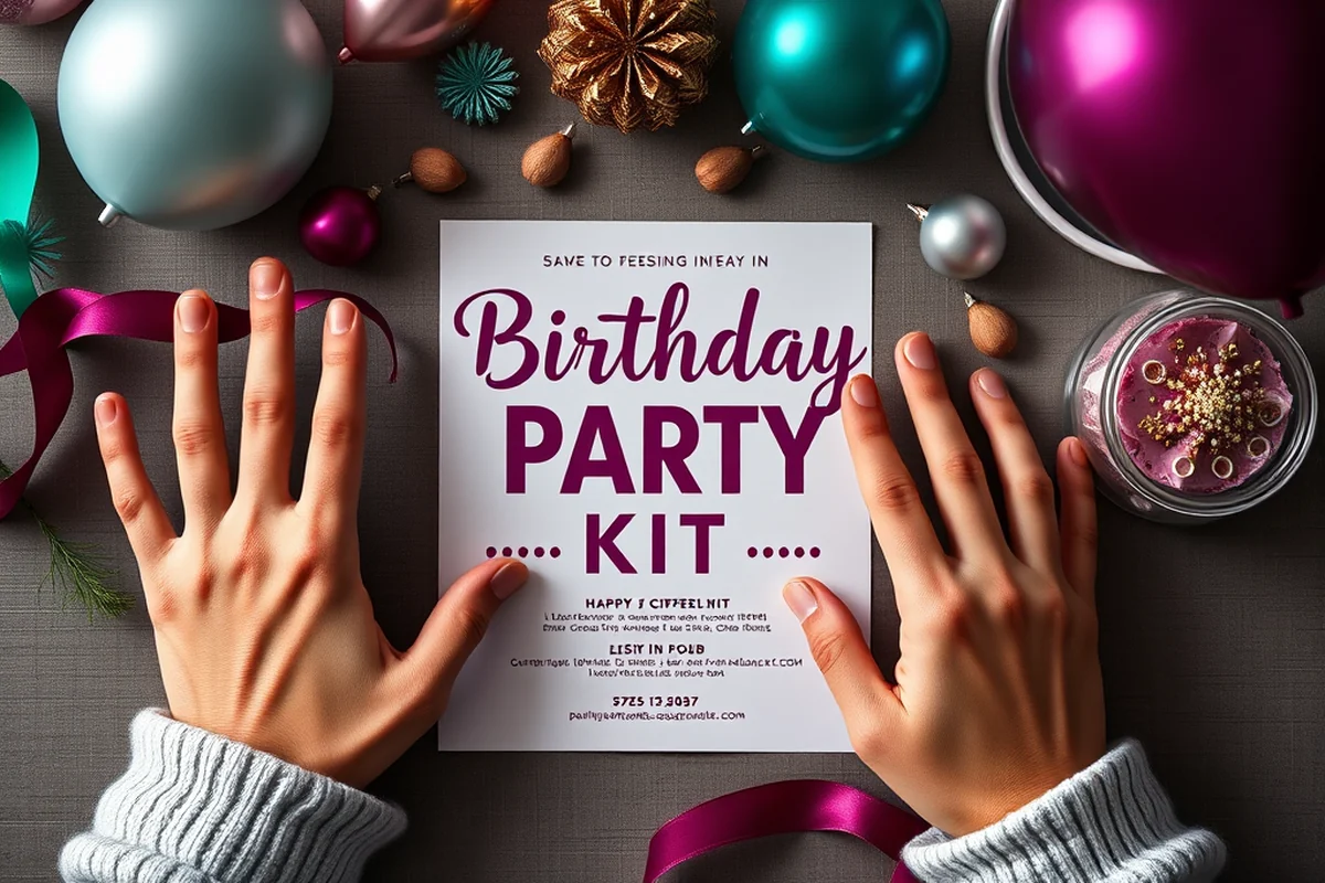 birthday party invitation design alternatives — Birthday Party Invitation Design Alternatives (the finished result)