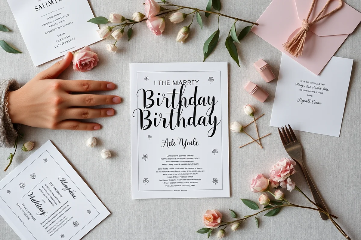 birthday party invitation ideas — Birthday Party Invitation Ideas (the finished result)