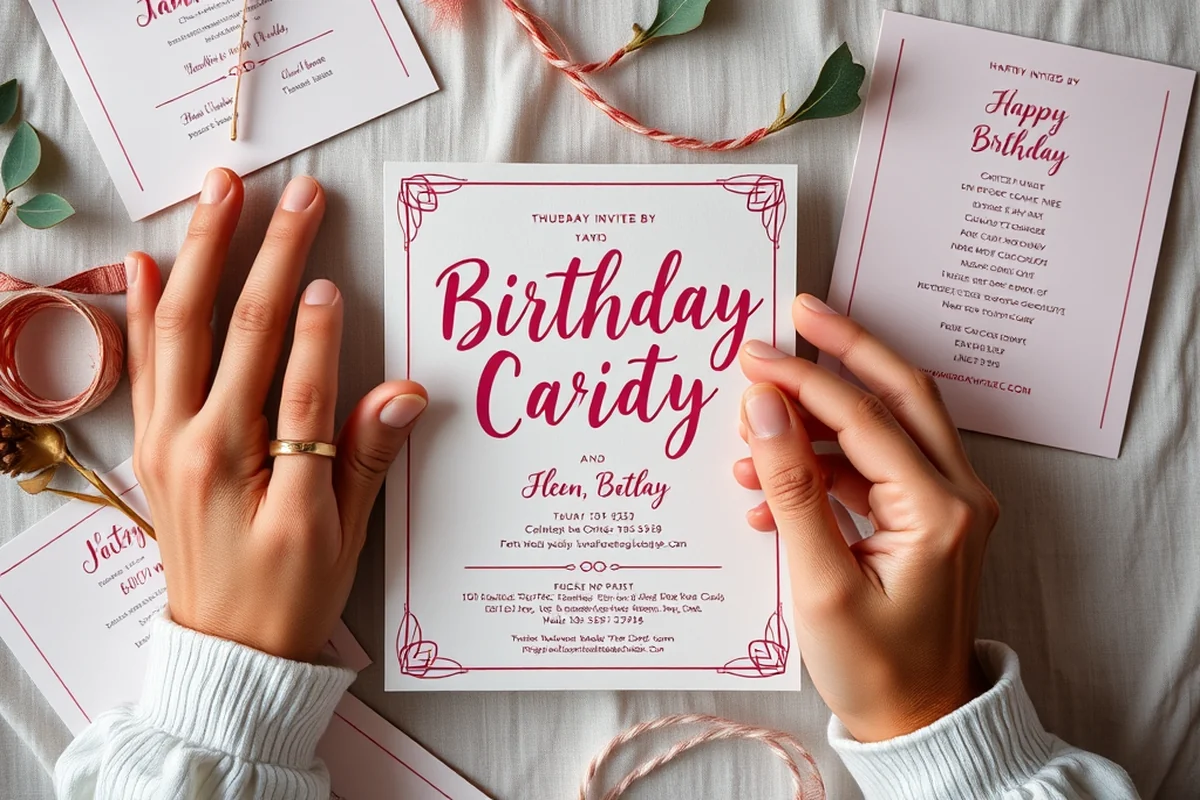 birthday party invitation template mistakes — Birthday Party Invitation Template Mistakes (the finished result)