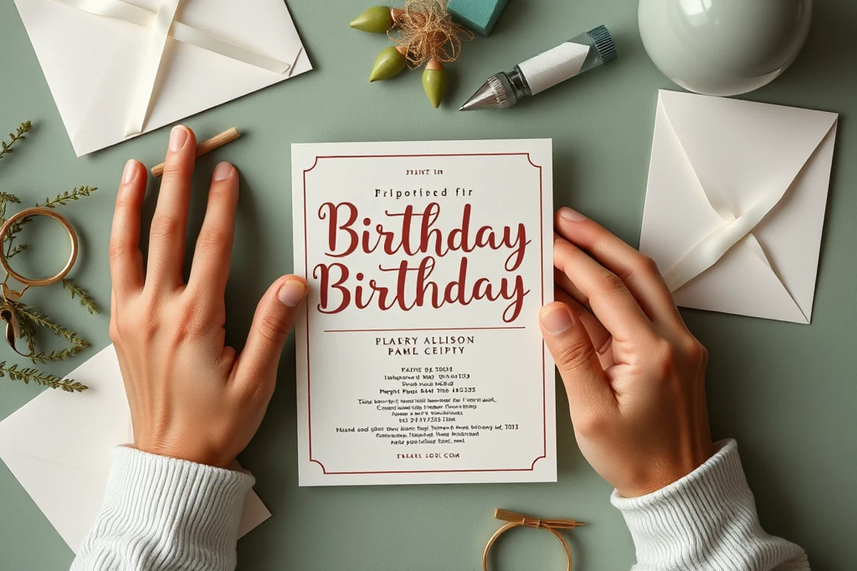 cheap birthday party invitation art — Cheap Birthday Party Invitation Art (the finished result)