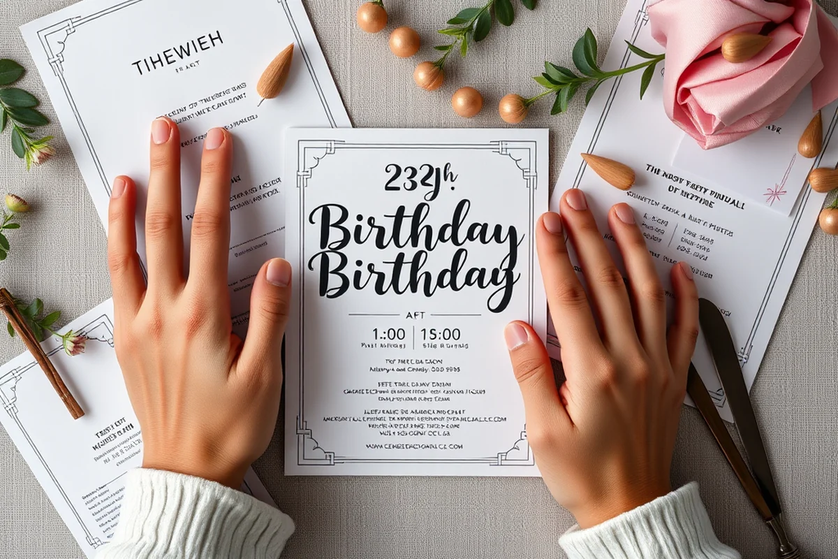 cheap birthday party invitation card template — Cheap Birthday Party Invitation Card Template (the finished result)