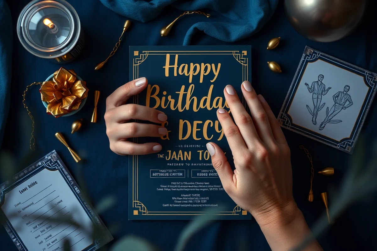 cheap birthday party invitation design — Cheap Birthday Party Invitation Design (the finished result)
