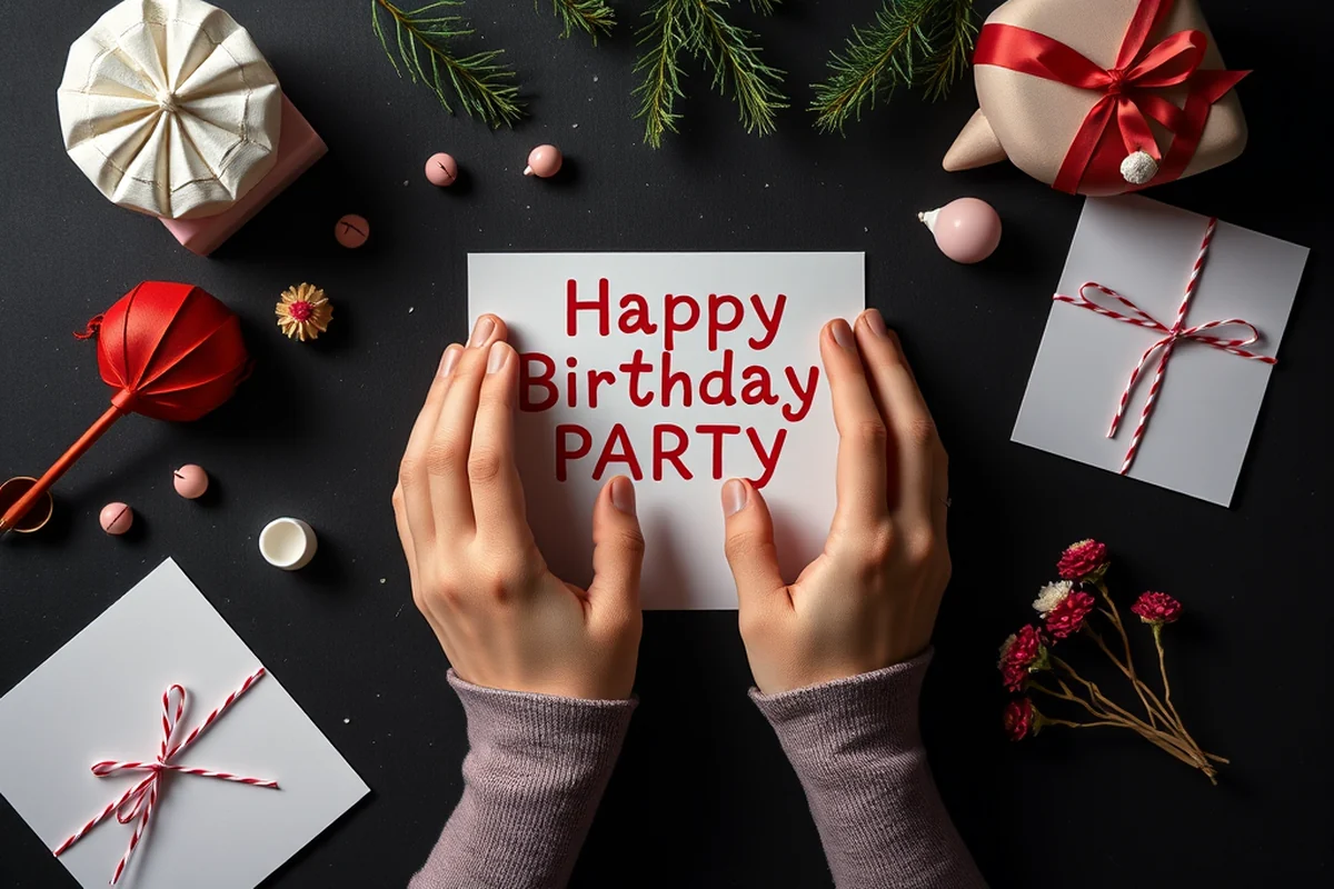 cheap birthday party invitation layout — Cheap Birthday Party Invitation Layout (the finished result)