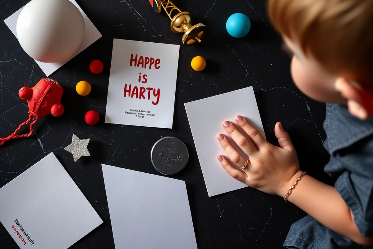 kids birthday party invitation cards — Kids Birthday Party Invitation Cards (the finished result)